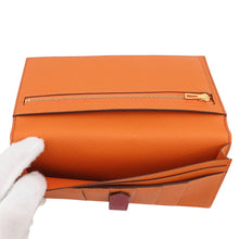 Load image into Gallery viewer, HERMES Bearnsfre Verso Ruby/Orange Epsom