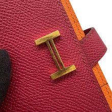 Load image into Gallery viewer, HERMES Bearnsfre Verso Ruby/Orange Epsom