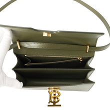 Load image into Gallery viewer, BURBERRY TB logo Shoulder Bag Khaki Leather