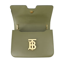 Load image into Gallery viewer, BURBERRY TB logo Shoulder Bag Khaki Leather