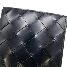 Load image into Gallery viewer, Bottega Veneta INTRECCIATO Bi-fold Long Wallet Black Leather