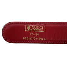 Load image into Gallery viewer, GUCCI Belt Size 70 Brown/Red036・01/79・0964 Leather