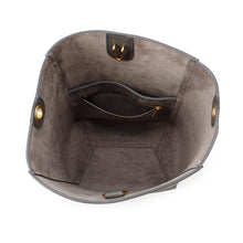 将图像加载到图库查看器中,CELINE Sangle Bucket Shoulder Bag Gray189303 Leather Size Small