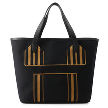 Load image into Gallery viewer, HERMES Pure Sangle Black/Caramel Toile Military Taurillon Clemence Size 37
