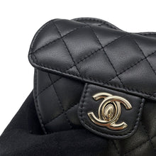Load image into Gallery viewer, CHANEL Matelasse Heart Chain Shoulder Bag BlackAP2784 Lambskin