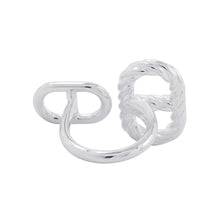 Load image into Gallery viewer, HERMES HERMES Chaine d'Ancre Area II Torsade Ring Size 51/#11 SV925