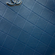 Load image into Gallery viewer, CHANEL Matelasse 2WAY Chain Tote Bag BlueAS0356 Leather