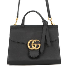 Load image into Gallery viewer, GUCCI GG Marmont 2WAY Handbag Black421890 Leather