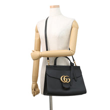 Load image into Gallery viewer, GUCCI GG Marmont 2WAY Handbag Black421890 Leather