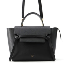 将图像加载到图库查看器中,CELINE Belt bag Black189153 Leather Size micro