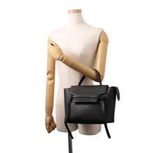 将图像加载到图库查看器中,CELINE Belt bag Black189153 Leather Size micro