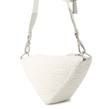 Load image into Gallery viewer, PRADA Triangle Shoulder Bag White1BH190 Raffia