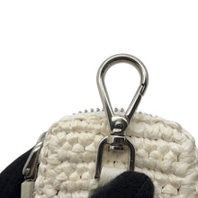 Load image into Gallery viewer, PRADA Triangle Shoulder Bag White1BH190 Raffia