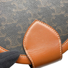 Load image into Gallery viewer, CELINE Triomphe Tambour Shoulder Bag Tan195192 PVC Leather Size Medium