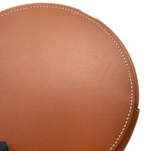 Load image into Gallery viewer, CELINE Triomphe Tambour Shoulder Bag White/Brown195192 PVC Leather Size Medium