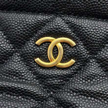 Load image into Gallery viewer, CHANEL Matelasse CC Logo Chain Mini Pouch BlackAP3111 Caviar Leather