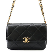 Load image into Gallery viewer, CHANEL Matelasse Mini Flap ChainShoulder Bag BlackAS4862 B16572 Lambskin