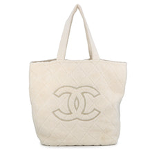 Load image into Gallery viewer, CHANEL Beach bag 3-piece set IvoryAA8042 Cotton100%