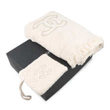 Load image into Gallery viewer, CHANEL Beach bag 3-piece set IvoryAA8042 Cotton100%