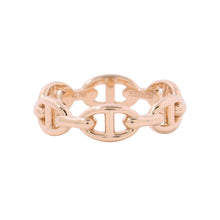 Load image into Gallery viewer, HERMES Chaine d'Ancre Anchene Ring Size PM/58/#18 18K Pink Gold