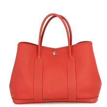 将图像加载到图库查看器中,HERMES Garden Party Rouge Pivoine Negonda Leather Size PM