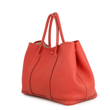 将图像加载到图库查看器中,HERMES Garden Party Rouge Pivoine Negonda Leather Size PM