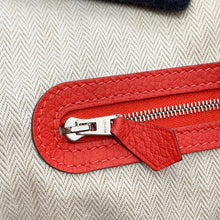 将图像加载到图库查看器中,HERMES Garden Party Rouge Pivoine Negonda Leather Size PM