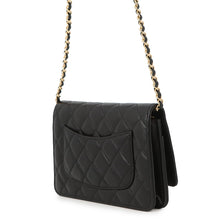 Load image into Gallery viewer, CHANEL Matelasse Chain wallet BlackAP0250 Lambskin