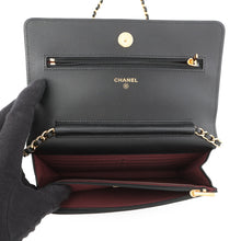 Load image into Gallery viewer, CHANEL Matelasse Chain wallet BlackAP0250 Lambskin