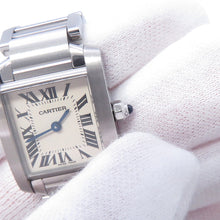 将图像加载到图库查看器中,CARTIER Tank Française H25mm×W20mm Stainless Steel Silver DialW51008Q3