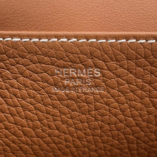 Load image into Gallery viewer, HERMES Halzan Gold Taurillon Clemence Size 25