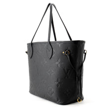 将图像加载到图库查看器中,LOUIS VUITTON Neverfull NoirM45685 Monogram Empreinte Leather Size MM
