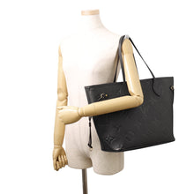 将图像加载到图库查看器中,LOUIS VUITTON Neverfull NoirM45685 Monogram Empreinte Leather Size MM