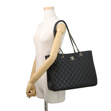 Load image into Gallery viewer, CHANEL Matelasse ChainTote Bag BlackA91046 Caviar Leather Size Large