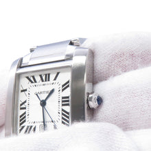 将图像加载到图库查看器中,CARTIER Tank francais H36mmxW28mm Stainless Steel Silver DialW51002Q3