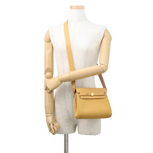 将图像加载到图库查看器中,HERMES Herbag zip Paille Toile H Vache Hunter Leather Size Mini