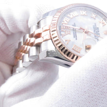 Load image into Gallery viewer, ROLEX Datejust W26mm Stainless Steel K18PG White Shell Dial179171NR