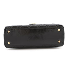 Load image into Gallery viewer, CHANEL maxi bowling bag Black Shiny Calf Leather