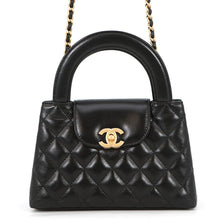 Load image into Gallery viewer, CHANEL Matelasse Mini Shopping Bag BlackAS4416 Shiny Calf Leather