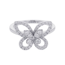 Load image into Gallery viewer, GRAFF Butterfly Silhouette Diamond Mini Ring Size Approximately No. 6RGR769 18K White Gold