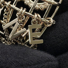 Load image into Gallery viewer, CHANEL Birdcage necklace CC Logo Gold Metal Rhinestone
