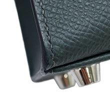 Load image into Gallery viewer, HERMES Kelly Sellier tricolor Vert Mangrove/Vert Almond/Black Epsom Size 25
