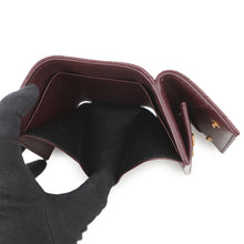 将图像加载到图库查看器中,SAINT LAURENT PARIS Origami Tiny Wallet Bordeaux668274 Leather