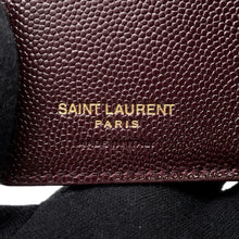 将图像加载到图库查看器中,SAINT LAURENT PARIS Origami Tiny Wallet Bordeaux668274 Leather