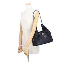 Load image into Gallery viewer, CHANEL CHANEL25 ChainShoulder Bag BlackAS5293 Denim Size Small