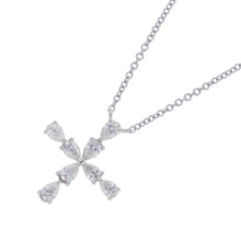 Load image into Gallery viewer, HARRY WINSTON Pear-shaped mini cross pendantPEDPREMCPM Pt950