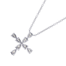Load image into Gallery viewer, HARRY WINSTON Pear-shaped mini cross pendantPEDPREMCPM Pt950