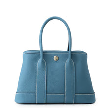 将图像加载到图库查看器中,HERMES Neo Garden New Blue Jean Negonda Leather Size 23