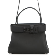 Load image into Gallery viewer, HERMES Medor 2WAY Handbag Black Togo Leather Swift Leather Size 27