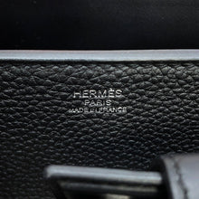 Load image into Gallery viewer, HERMES Medor 2WAY Handbag Black Togo Leather Swift Leather Size 27